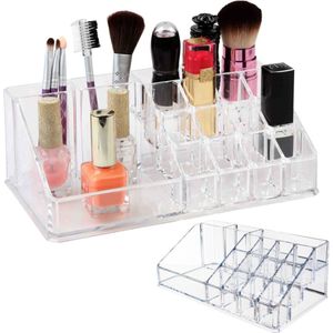 Make-up Organizer – Transparante Make-up Storage Holder – Make-up Case Voor Cosmetica en Sieraden – Compact en Stijlvol