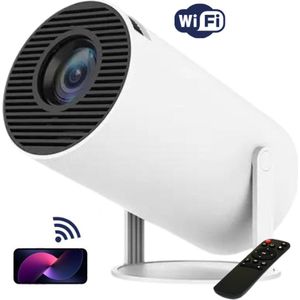 MONRIY - Beamer - luxe - WiFi HDMI Bluetooth - 5000 lumen - Android 11 - Mini Projector - Wit