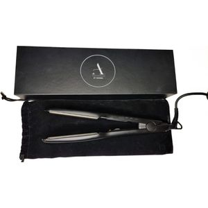 By Ananda Professionele Salon Stijltang incl Opbergzakje - 75º t/m 250ºC - Keramisch - Brede platen.