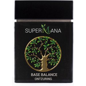 SuperMana Kruidenthee - Base Balance (ontzurende thee), verzuring, losse thee, zuur base balance, herbal tea, basische kruidenthee