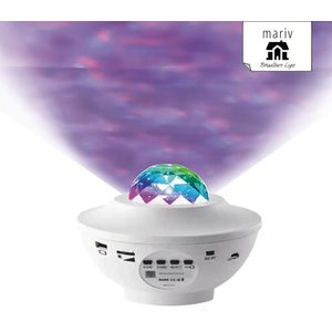 Sterren Projector - Speaker - Projector - Sterrenhemel Projector - Galaxy Projector - Sterrenhemel - Sterrenprojector - Projectorlampen - Sterrenlamp Galaxy Lamp - Bluetooth Speaker - Wit