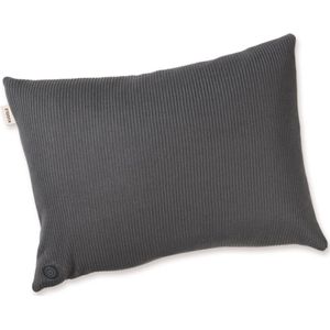Kuddle Warmtekussen Oplaadbaar - Draadloos & Elektrisch - 45x60cm - Knitted 'Cozy Grey' - Inclusief 2 Powerbanks