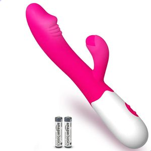 Egeo Tarzan Rabbit Vibrator (vernieuwd 2024 model) INCLUSIEF batterijen - 30 Standen - Stil & Discreet - Seksspeeltjes - Vibrators voor Vrouwen - Clitoris & G-spot Stimulator - Dildo - Sex Toys - Self Care - Satisfyer
