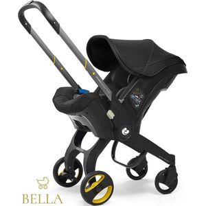 BELLA - 3 in 1 Kinderwagen + Autostoel en Buggy in één - Inclusief organizer - Autostoel - Black - Nieuwste model - Kinderwagen - Baby - Buggy - kinderwagen 3 in 1