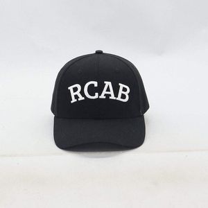 RCAB Herenpetten - Ademend & Hoogwaardig Katoen Baseball Cap - Cap Van Natuurlijk Materiaal - Zwarte Pet