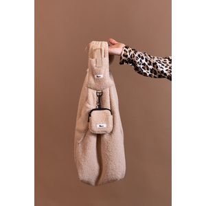 The Dog Label - Hondendraagtas - hondentas - draagtas hond - draagzak - kleine honden - hondendraagzak- pups - oude hondjes - honden reistas- teddy - beige