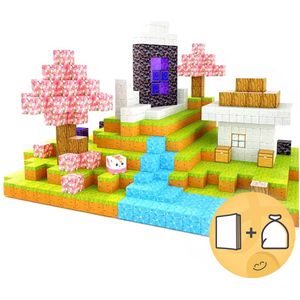 Olvy Magnetische Blokken Montessori Speelgoed - 80 Magnetische Tegels