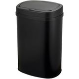 Five Stars - Prullenbak - 60 Liter - RVS - Soft Close Deksel - Zwart