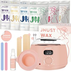 JHust - Professionele Wax Set - Roze - Waxverwarmer - Inclusief 600 gram Hard Wax Bonen