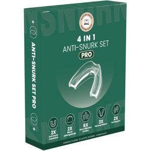 Rustige Nacht® Anti Snurk Set PRO 4-in-1 - Anti Snurkbeugel - Voor Neus- en Mondsnurkers - Neusspreiders