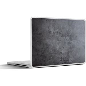 Laptop sticker - 14 inch - Industrieel - Beton print - Grijs - Leisteen - Retro - 32x5x23x5cm - Laptopstickers - Laptop skin - Cover