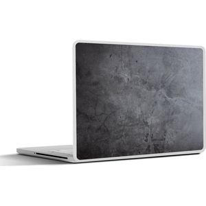 Laptop sticker - 15.6 inch - Industrieel - Beton print - Grijs - Leisteen - Retro - 36x27,5cm - Laptopstickers - Laptop skin - Cover