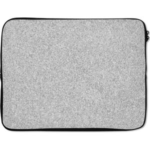 Laptophoes - Graniet print - Grijs - Structuur - Laptop case - 17 Inch - Laptophoezen - Hoes laptop
