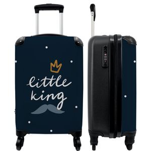 NoBoringSuitcases.com - Kinderkoffer - Past binnen 55x40x20 cm en 55x35x25 cm - Klein handbagage kinderkoffertje - Handkoffer - Kinder trolley op wieltjes - Reiskoffer met wielen baby - Rolkoffer lichtgewicht - Kindertrolley jongen - Koffer kinderen