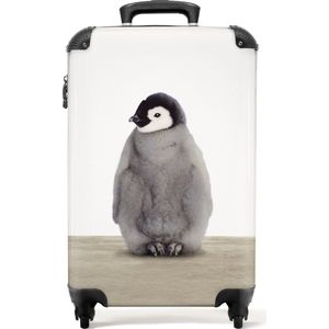 NoBoringSuitcases.com - Witte kinderkoffer - Past binnen 55x40x20 cm en 55x35x25 cm - Kleine handbagage reistrolley - Trolley op wieltjes - Reiskoffer met wielen - Rolkoffer cabine - Kindertrolley geschikt voor jongen en meisjes - Koffer kinderen