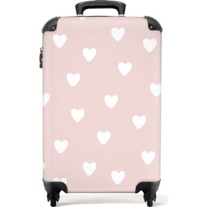 NoBoringSuitcases.com® - Roze kinder koffer - Kinderkoffer meisjes - 55x35x25