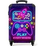 NoBoringSuitcases.com® - Gaming koffer kinderen - Kinder trolley voor jongens - 55x35x25