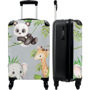 NoBoringSuitcases.com® - Jungle kinderkoffer reiskoffer - Trolley koffer kind - 55x35x25