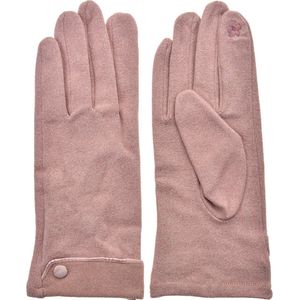 Clayre & Eef Handschoenen Winter 9x24 cm Roze Polyester