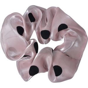 Clayre & Eef Scrunchie Haarelastiek Beige Synthetisch
