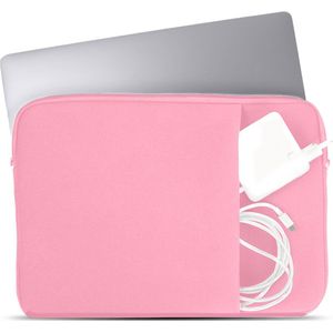 Coverzs Laptophoes 14 inch & 15 6 inch (roze) - Laptoptas dames / heren geschikt voor o.a. 15 6 inch laptop en 14 Inch laptop - Macbook hoes met ritssluiting - waterafstotende hoes