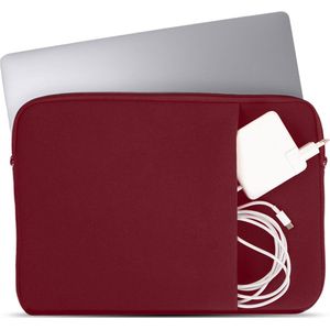 Coverzs Laptophoes 15 6 inch & 17 inch (bordeaux) - Laptoptas dames / heren geschikt voor o.a. 15 6 inch laptop en 17 Inch laptop - Macbook hoes met ritssluiting - waterafstotende hoes