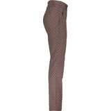 Red Button Broek Diana Fancy Square Srb4388 Burgundy Dames