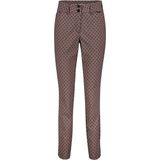 Red Button Broek Diana Fancy Square Srb4388 Burgundy Dames