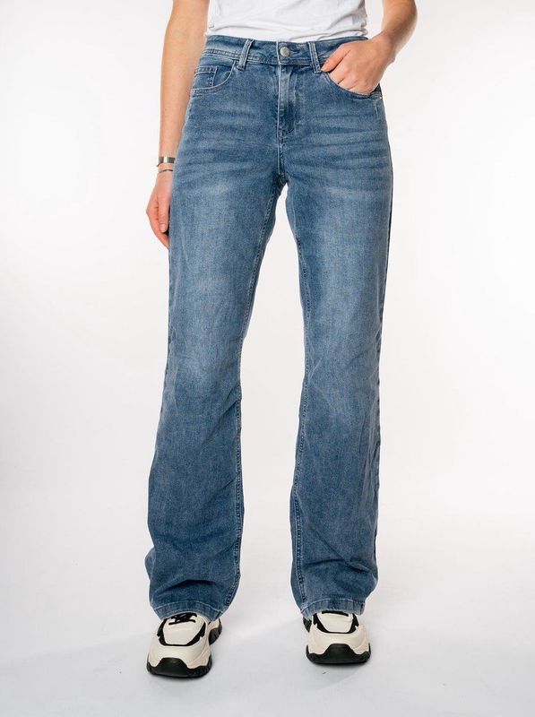 Red Button - Colette - Jeans - Stone Used - Hoge Taille - Wijde Pijpen