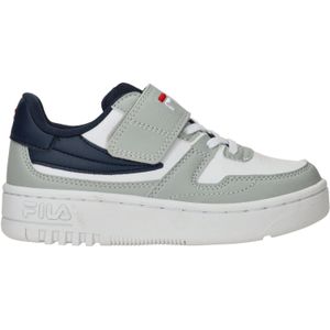 Fila Fxventuno Kinderschoenen met klittenbandsluiting, uniseks, wit, grijs, paars, 35 EU