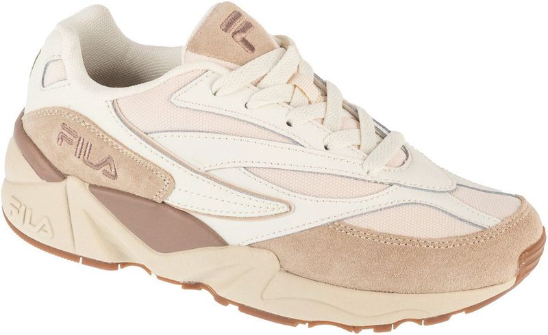 FILA - Sneakers Laag - Beige/Wit - Profielzolen - Snoersluiting - Flexibele Zool