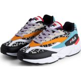 Sneakers - Dierenprint - Leer, Imitatieleer, Suède - Platte Hak