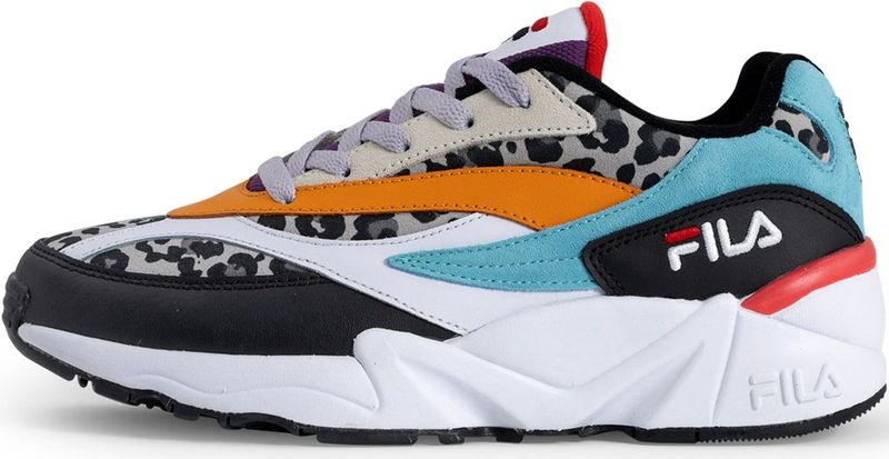 Sneakers - Dierenprint - Leer, Imitatieleer, Suède - Platte Hak