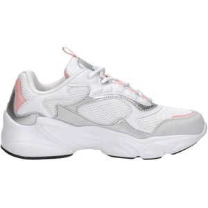 Sneakers - Zwart - Imitatieleer, Mesh - Logoprint