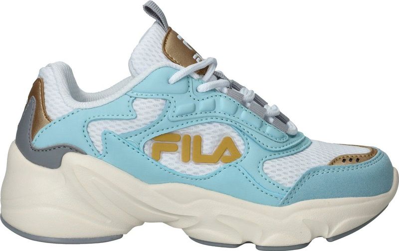 Fila - Collene Logo Sneakers - Blauw - Synthetisch Materiaal - Chunky Zool