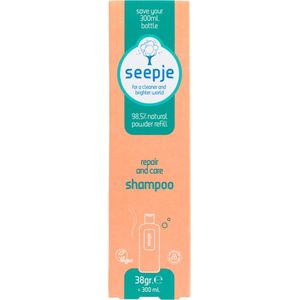 1+1 gratis: Seepje Repair & Care Shampoo Navulling 38 gr