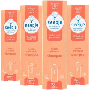 4x Seepje Hydrate & Nourish Shampoo Navulling 38 gr
