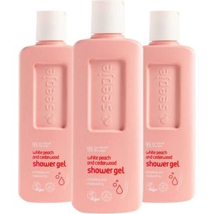 Seepje - Douchegel - Witte Perzik en Cederhout - 99,1% Natuurlijke Ingrediënten