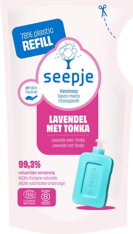 Seepje - Handzeep - Lavendel Tonka - 300 ml - Natuurlijke Ingrediënten