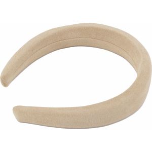 Suède Diadeem / Haarband | Beige | Suede / Polyester | Fashion Favorite