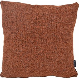 Velvet Boucle Kussenhoes - Roest/Zwart - Polyester - 45 x 45 cm