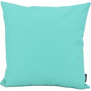 Jax Aqua - Outdoor/Buiten Kussenhoes | 45 x 45 cm | Waterafstotend | PU Leder