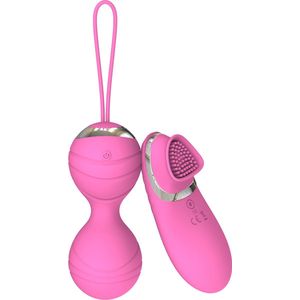 Playbird® - Vibrerend ei draadloos - extra vibrator in afstandsbediening - oplaadbaar - pink
