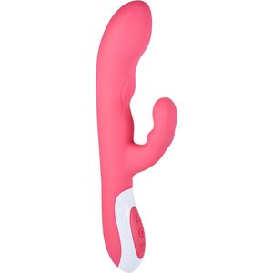 Playbird® - Hot Tarzan - verwarmde tarzan vibrator - tot 42ºC - twee motoren - oplaadbaar - clitoris en G-spot stimulatie - roze