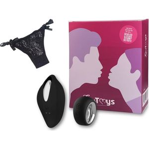 TipsToys Draagbare Vibrator Vibrerend Slipje - Seksspeeltjes Sex Toys voor Vrouwen Zwart