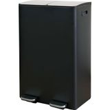 Prullenbak - Zwart - Kunststof - 30 Liter