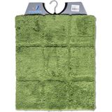 Wicotex - Bidetmat - WC mat - Toiletmat ruit Groen - Antislip onderkant - Afmeting 50x60cm