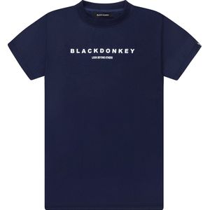 Black Donkey Apollo t-shirt i dark blue/white