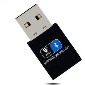 Techvavo® Draadloze USB WiFi Bluetooth Adapter - Draadloze Dongle USB2.0 WiFi BT4.0 Adapter