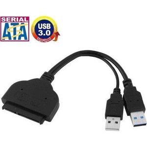 Techvavo® SATA naar USB Adapter - SATA USB Converter - SATA naar USB 3.0 Kabel - SATA naar USB A Kabel